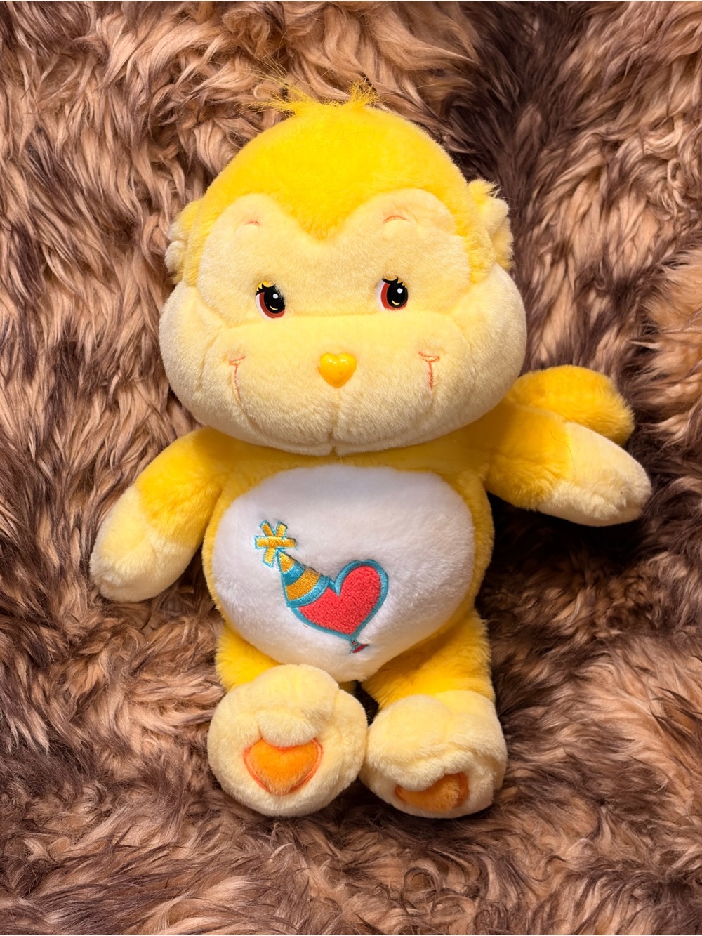 Care Bears Yellow Plush with Care Bear Cousins Tag